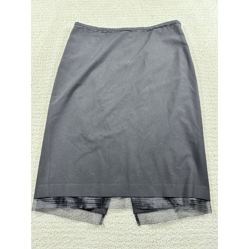 The Limited Black Skirt, Sheer Hem‎ Side Zip Size 4